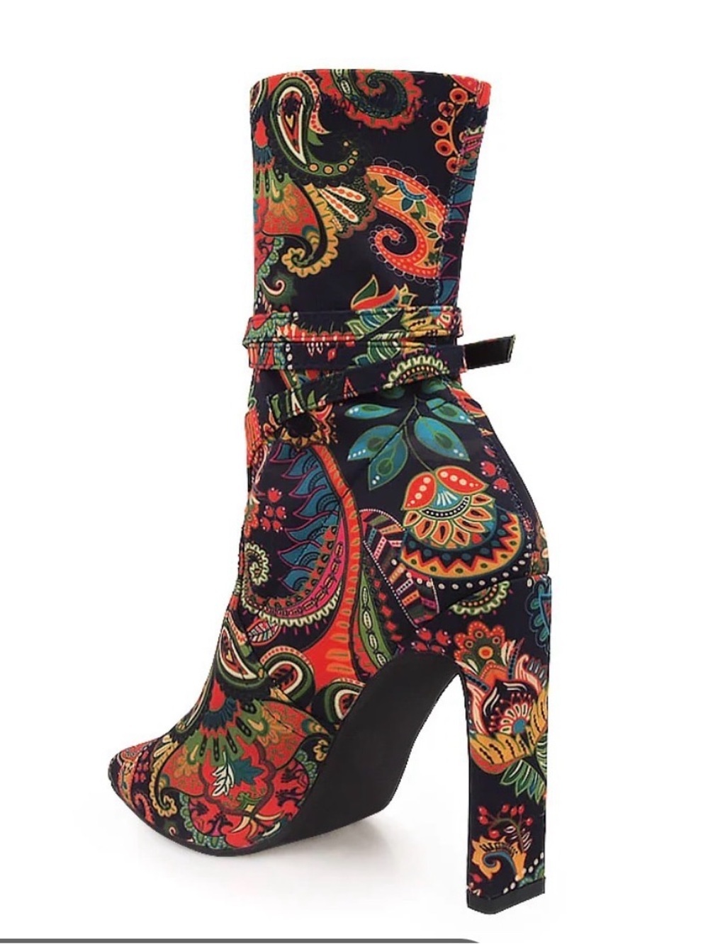 Gisele Paisley Ankle Bootie